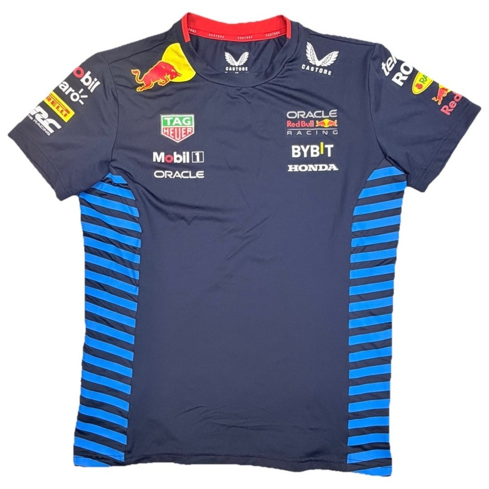Castore Oracle Red Bull Racing Team Shirt Women's US 6 F1 Jersey Blue